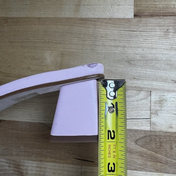 SVEGAN Alohas Pink Mules Block Heel Sandals Size EU 40 US 9 Slip-On Square Toe - Picture 13 of 13